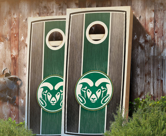 "Colorado State Stained Stripe" Cornhole Boards