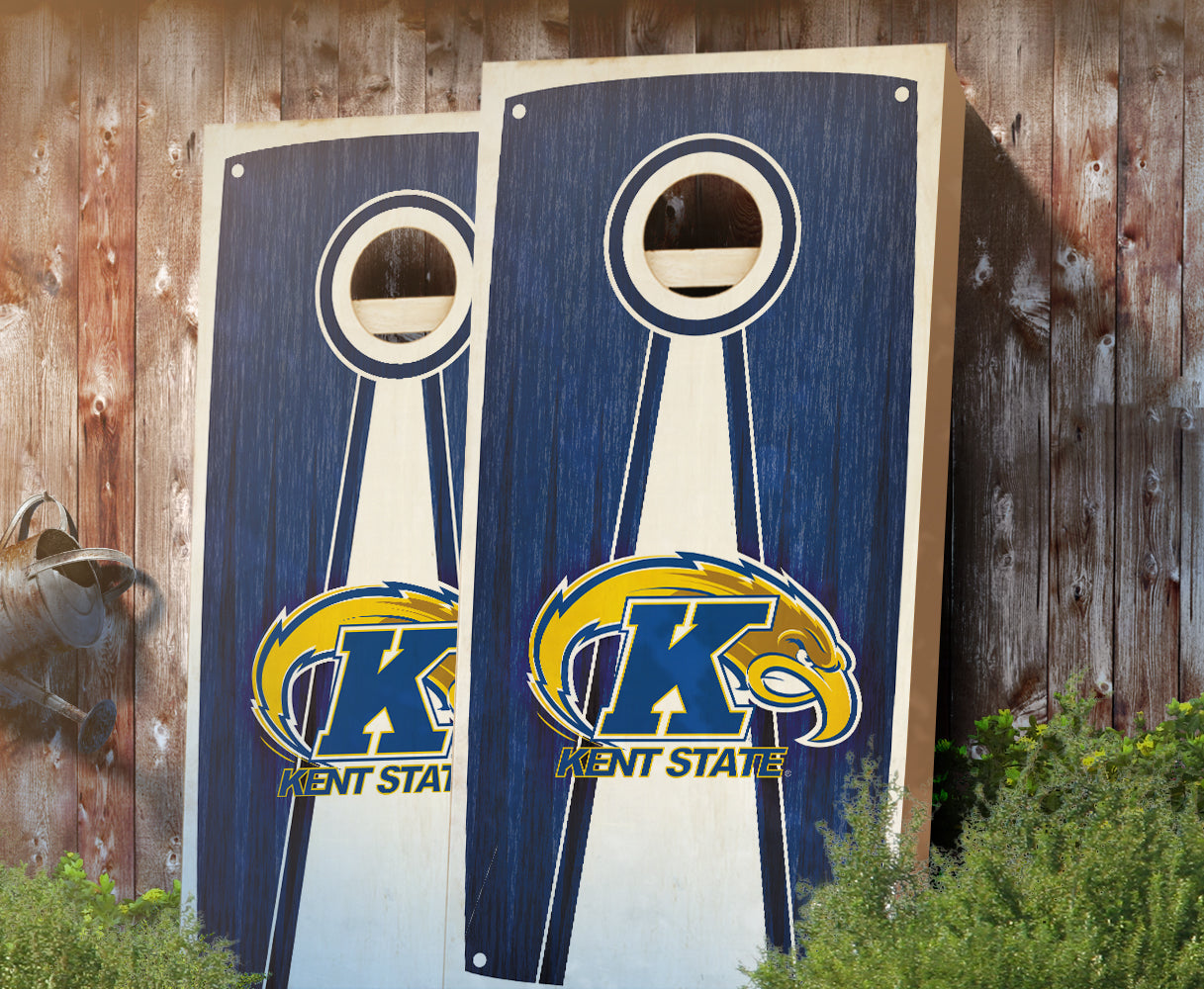 "Kent State Stained Pyramid" Cornhole Boards