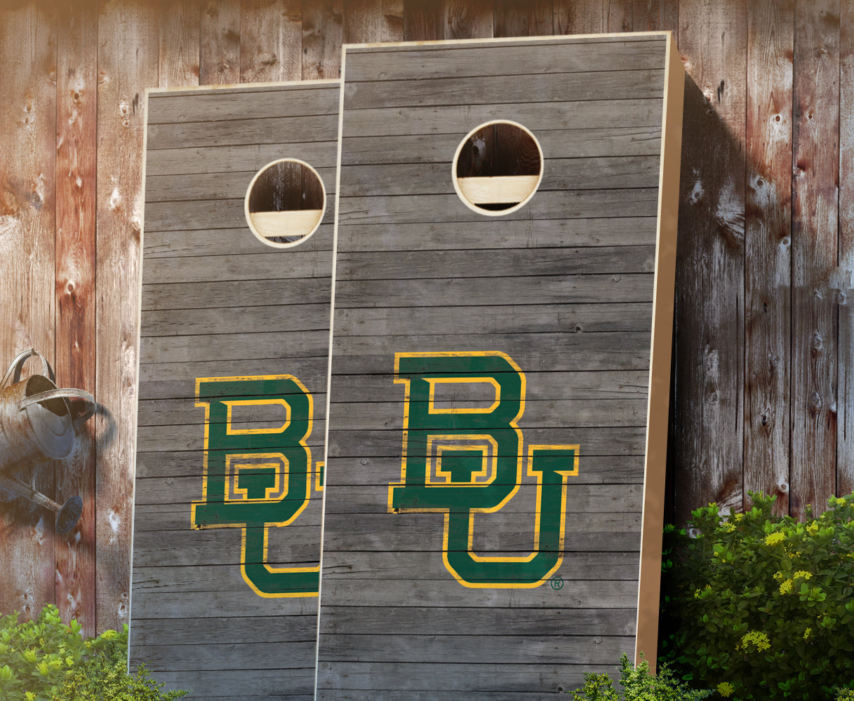 "Baylor Distressed" Cornhole Boards