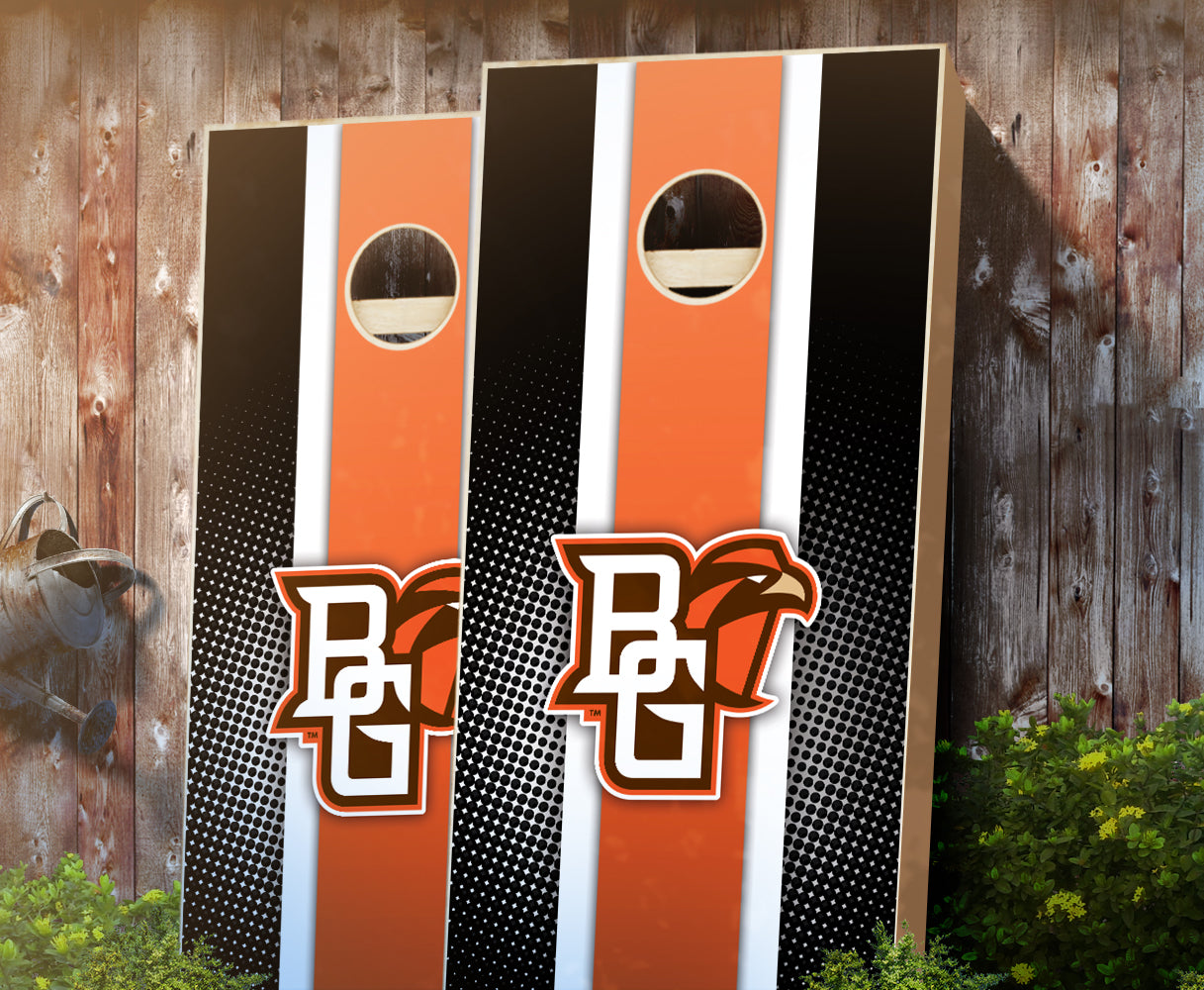 "Bowling Green Striped" Cornhole Boards
