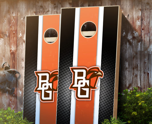 "Bowling Green Striped" Cornhole Boards