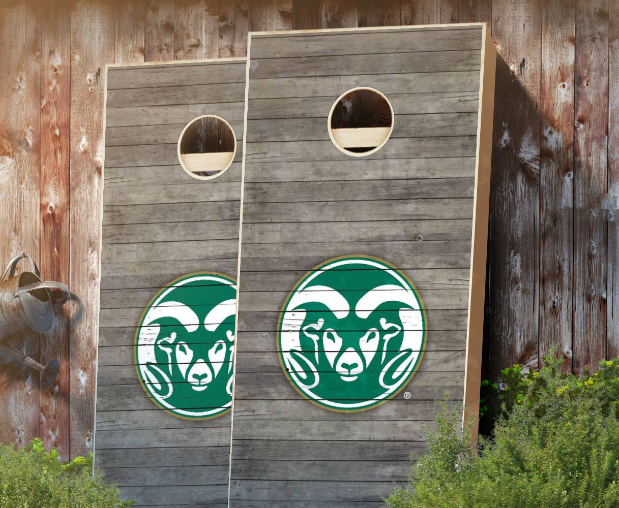 "Colorado State Distressed" Cornhole Boards