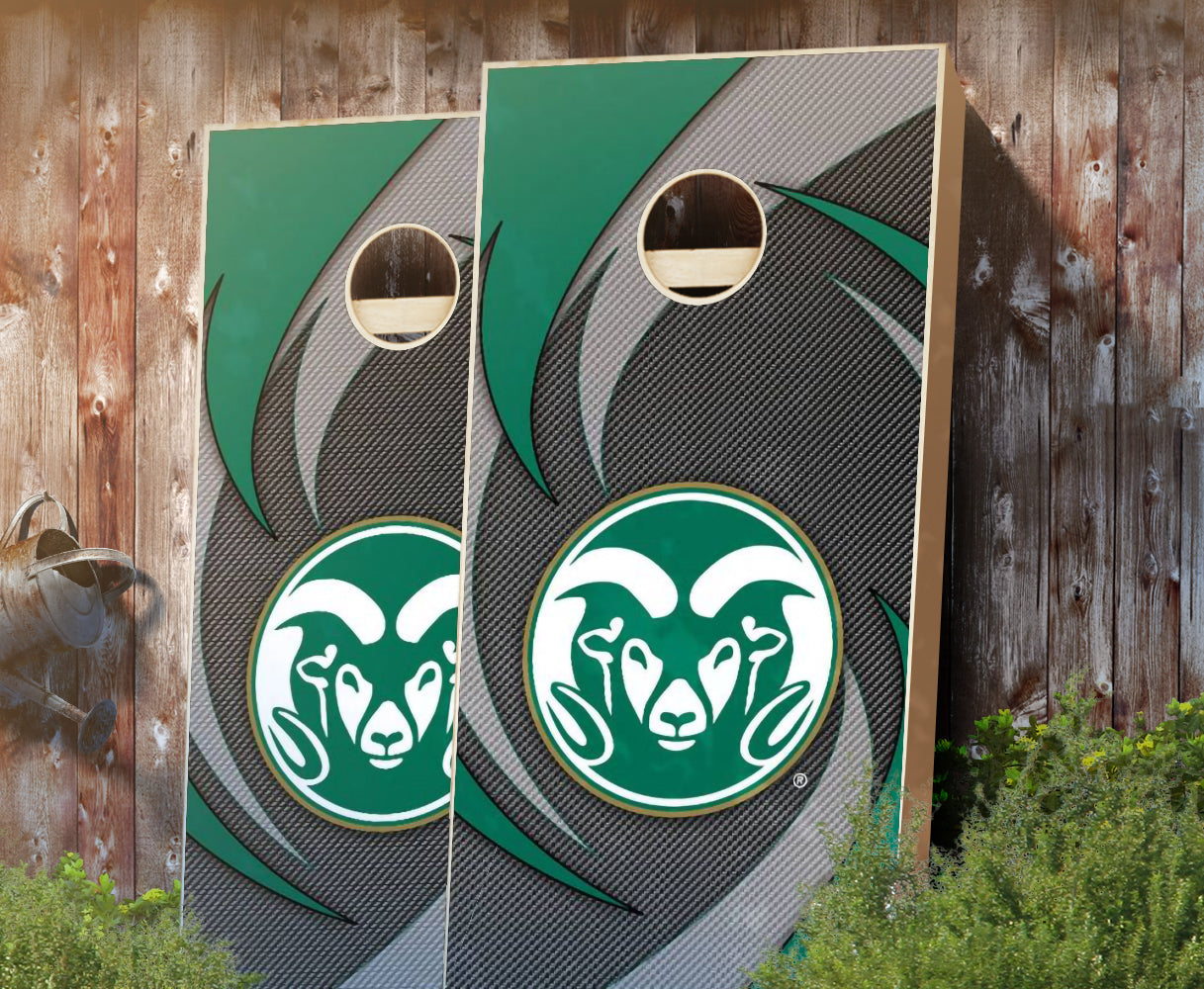 "Colorado State Swoosh" Cornhole Boards
