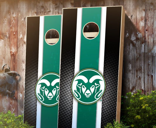 "Colorado State Striped" Cornhole Boards