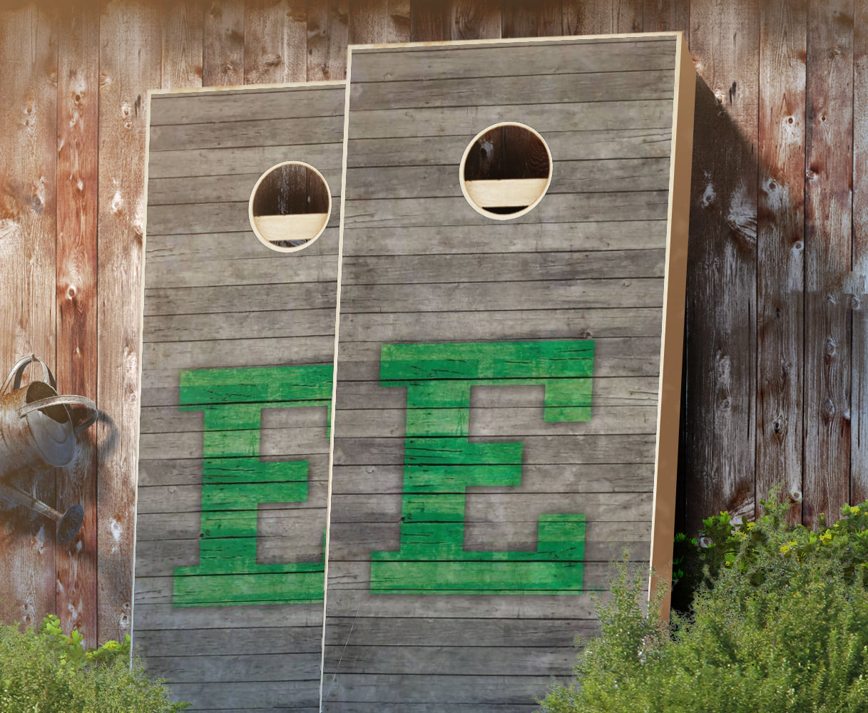 "Eastern Michigan Distressed" Cornhole Boards