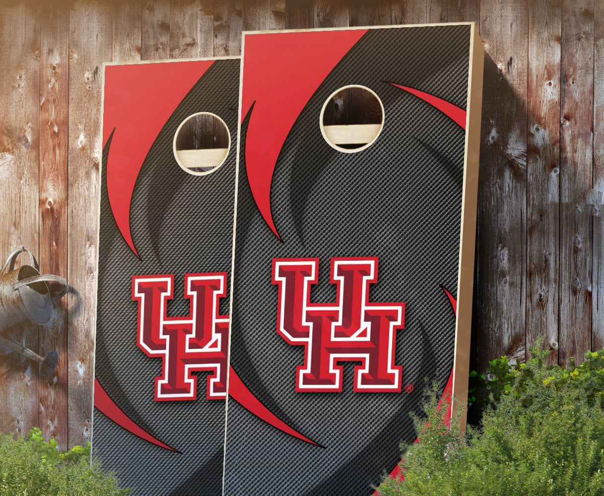 "Houston Swoosh" Cornhole Boards