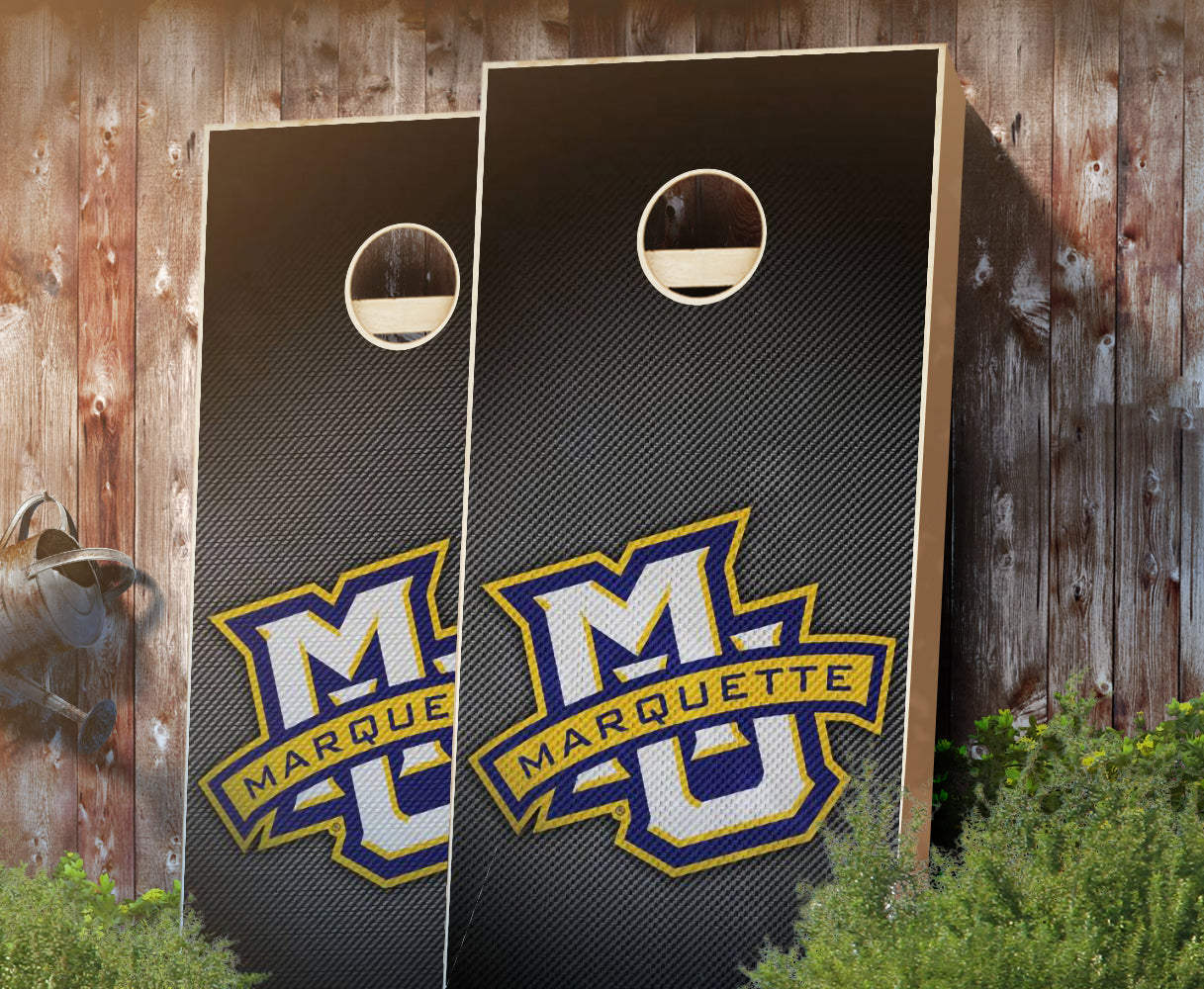 "Marquette Slanted" Cornhole Boards