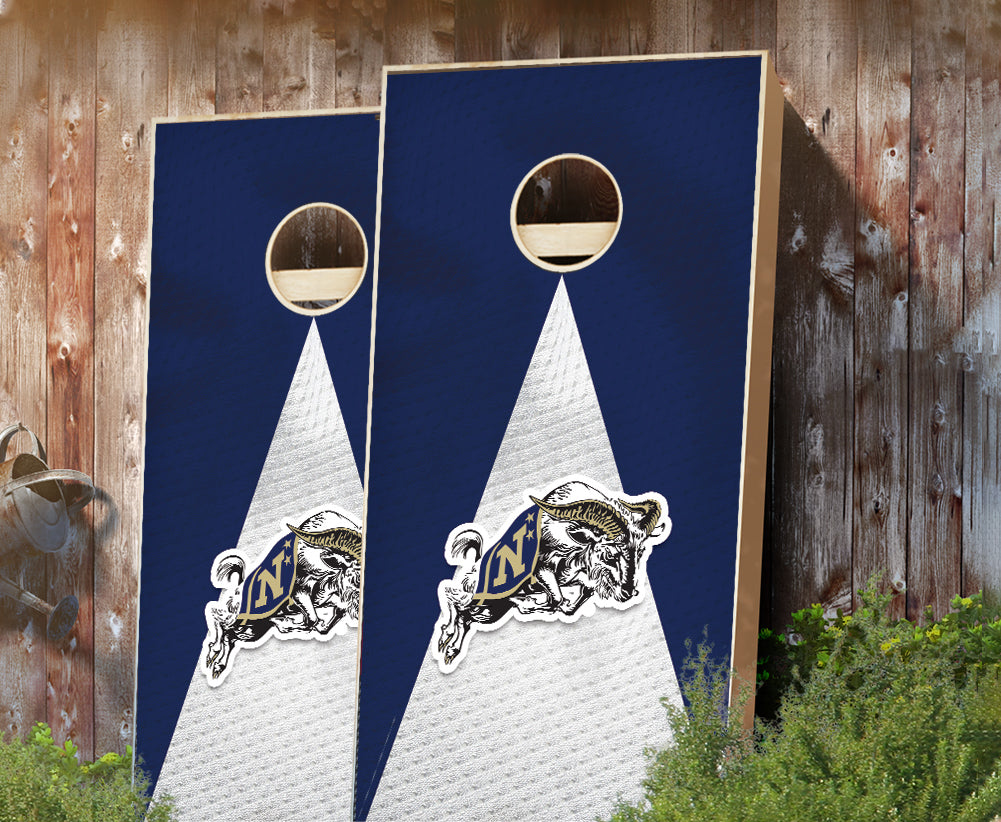 "Navy Jersey" Cornhole Boards