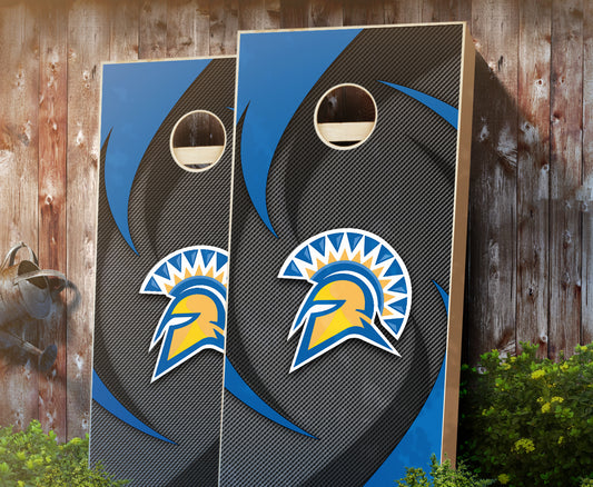 "San Jose State Swoosh" Cornhole Boards
