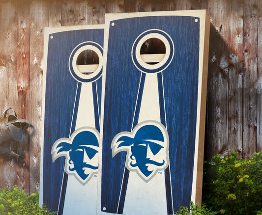 "Seton Hall Stained Pyramid" Cornhole Boards