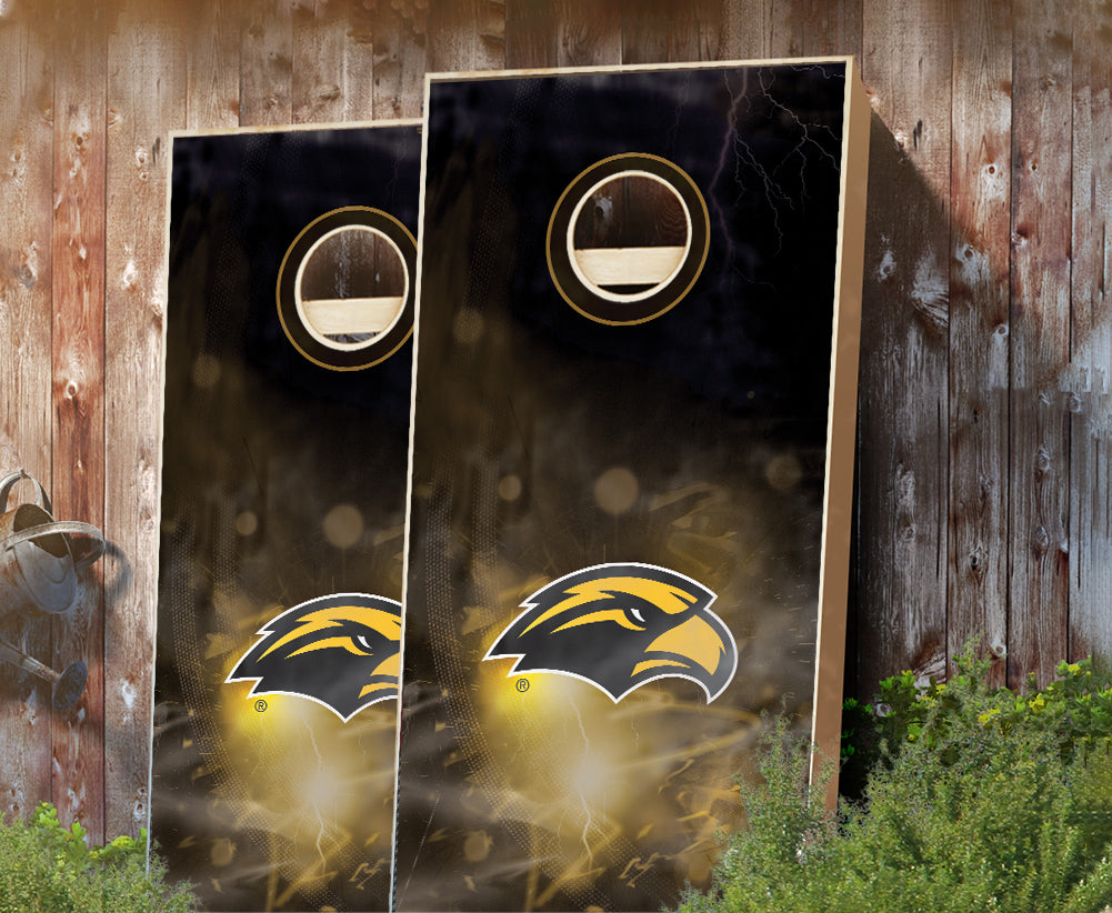 "Southern Miss Smoke" Cornhole Boards