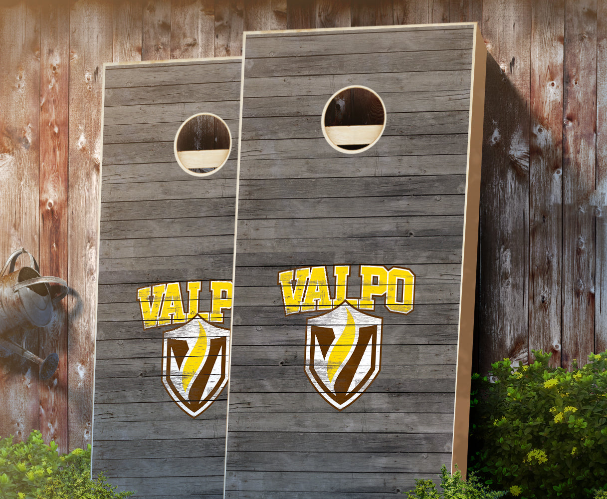"Valparaiso Distressed" Cornhole Boards