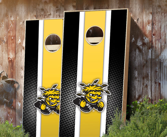 "Wichita State Striped" Cornhole Boards