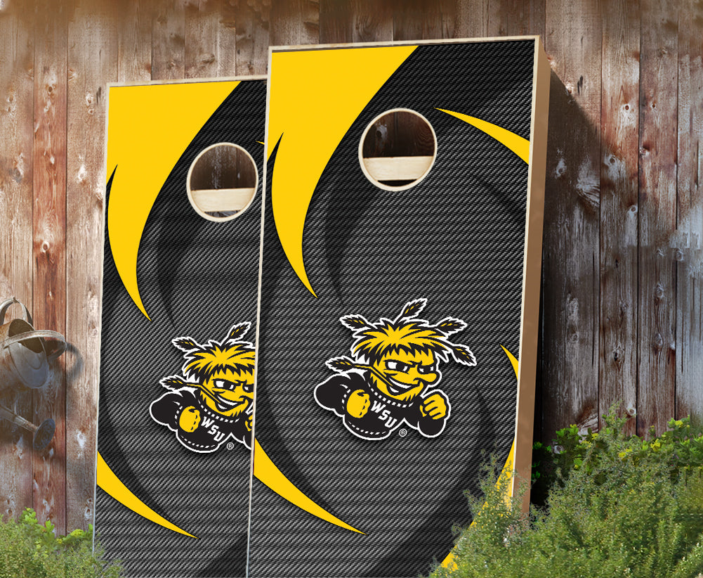 "Wichita State Swoosh" Cornhole Boards