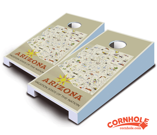 "Arizona Poster" Tabletop Cornhole Boards