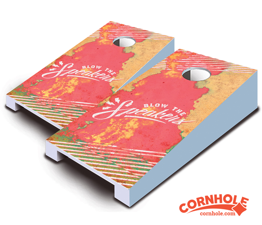 "Blow the Speakers" Personalized Tabletop Cornhole Boards