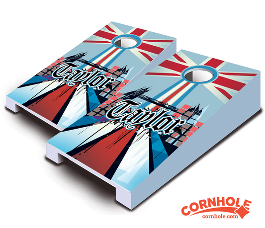 "English Surname" Tabletop Cornhole Boards
