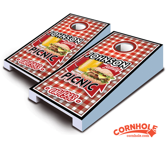 "Family Picnic" Tabletop Cornhole Boards
