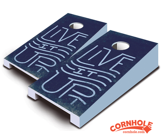 "Live It Up" Tabletop Cornhole Boards