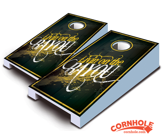 "Livin' on the Bayou" Tabletop Cornhole Boards
