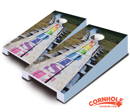 "Paradise Lane" Tabletop Cornhole Boards