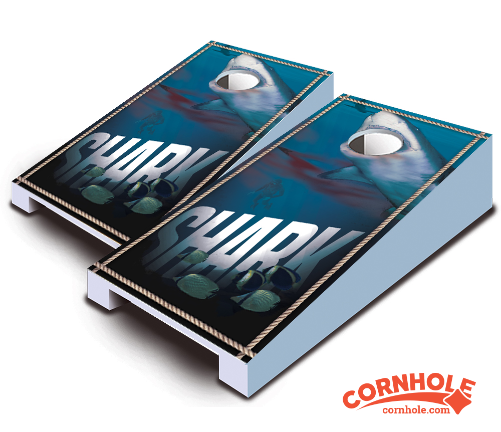 "Shark" Tabletop Cornhole Boards