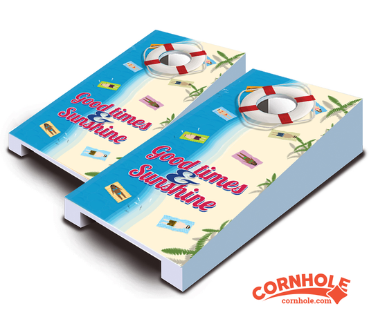 "Beach Theme" Tabletop Cornhole Boards
