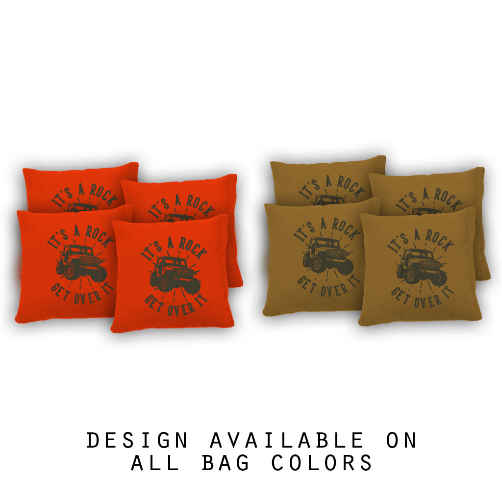 "It's a Rock. Get Over It" Cornhole Bags - Set of 8