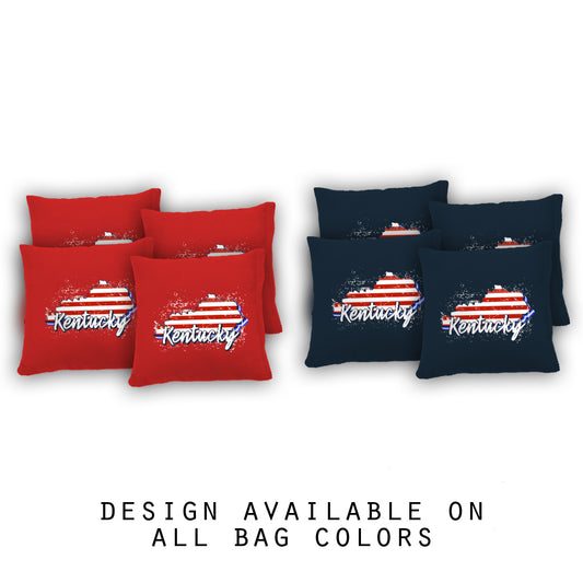 "Kentucky Flag" Cornhole Bags - Set of 8