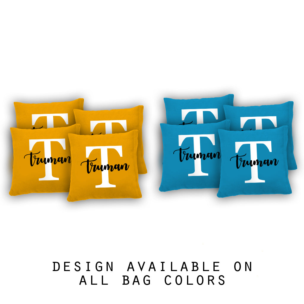"Surname Monogram" Cornhole Bags - Set of 8