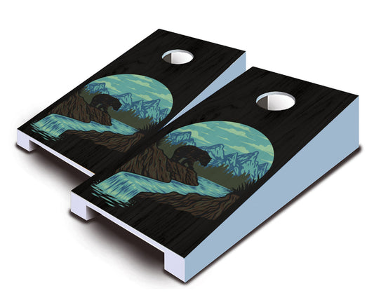 "Bear Mountains" Tabletop Cornhole Boards