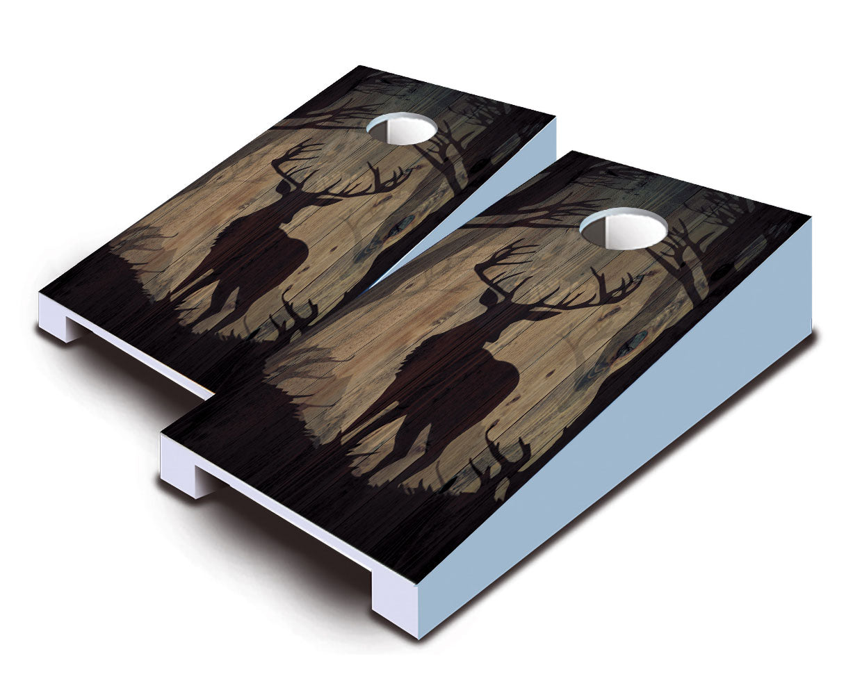 "Graveyard Shift BUck" Tabletop Cornhole Boards