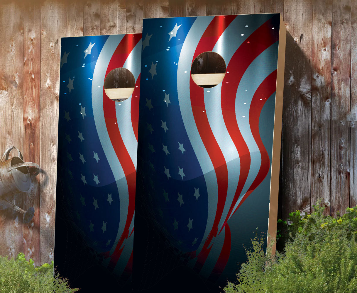 "Patriot in Darkness" Cornhole Boards