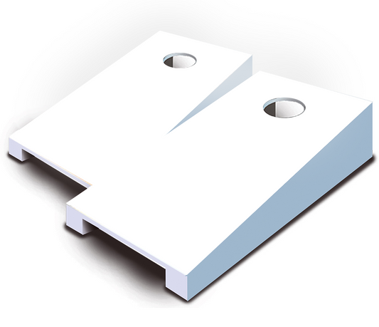 "White" Tabletop Cornhole Boards