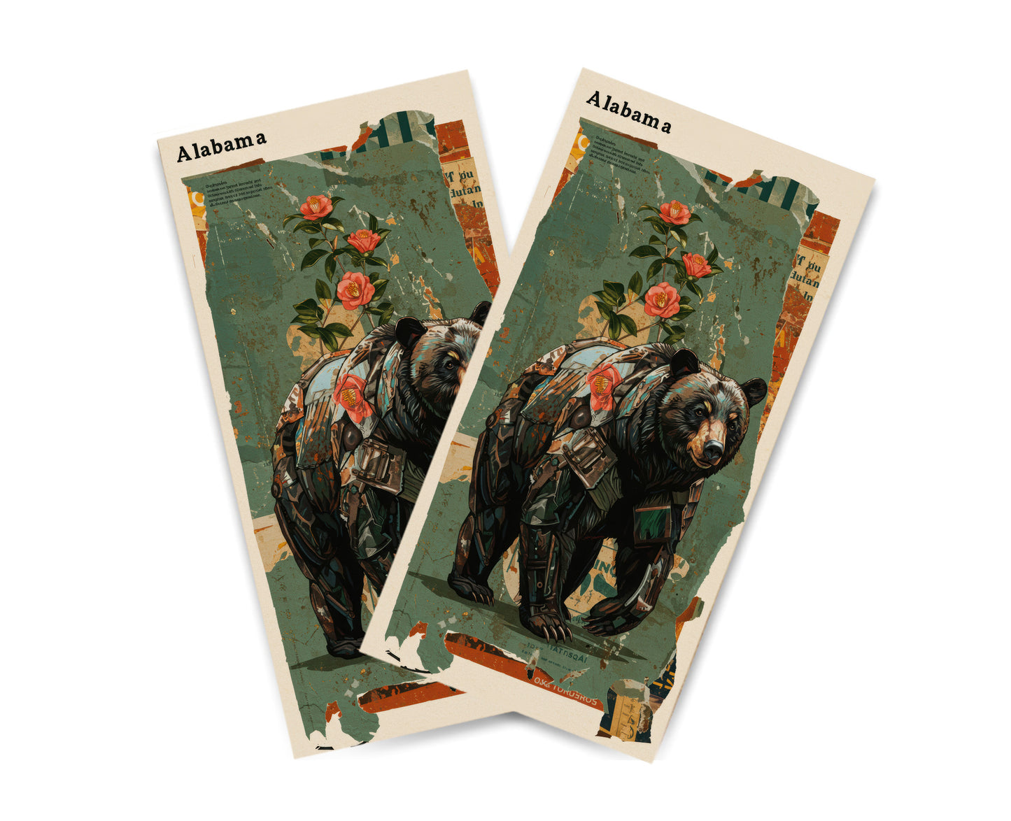 "Alabama - State Mixed Media" Cornhole Wrap