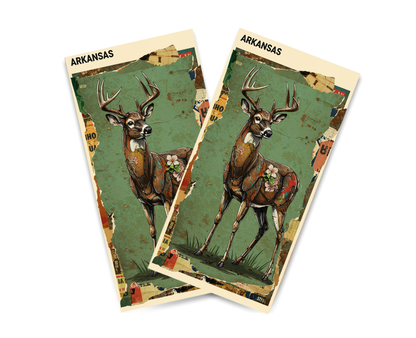"Arkansas - State Mixed Media" Cornhole Wrap