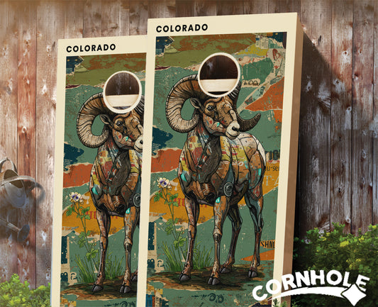 "Colorado - State Mixed Media " Cornhole Boards