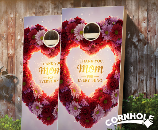"Thank You, Mom. For Everything" Cornhole Boards