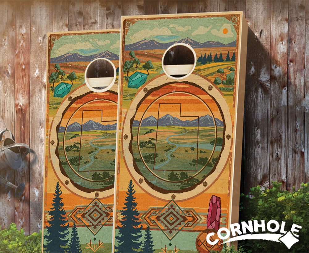 "Utah - State Wood Homage " Cornhole Boards
