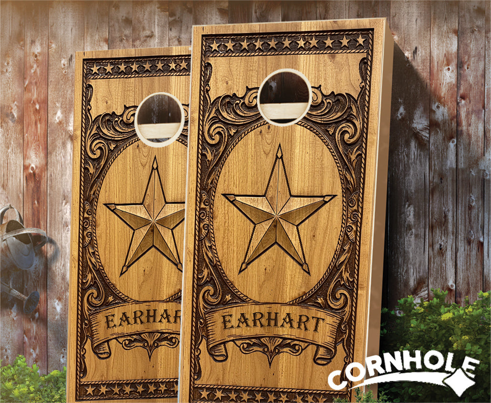 "Western Star Family Surname" Cornhole Boards