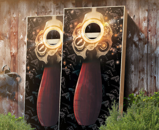 "Revolver" Cornhole Boards