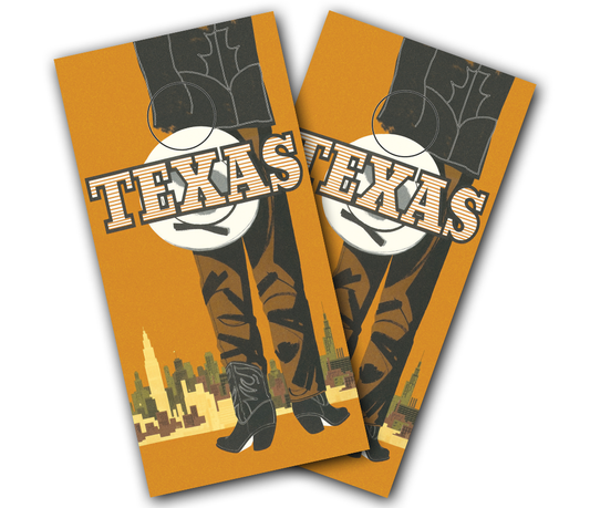 "Texas Graphic" Cornhole Wrap