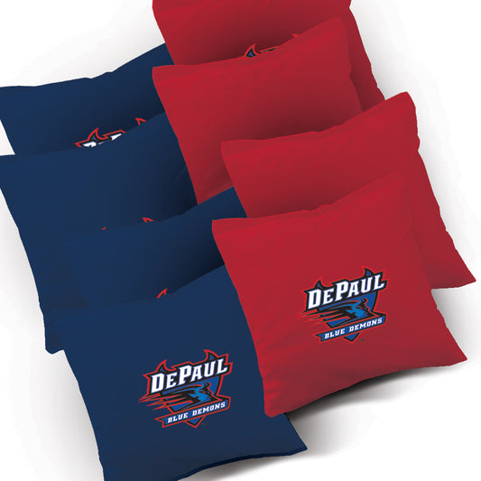 Set of 8 DePaul Cornhole Bags
