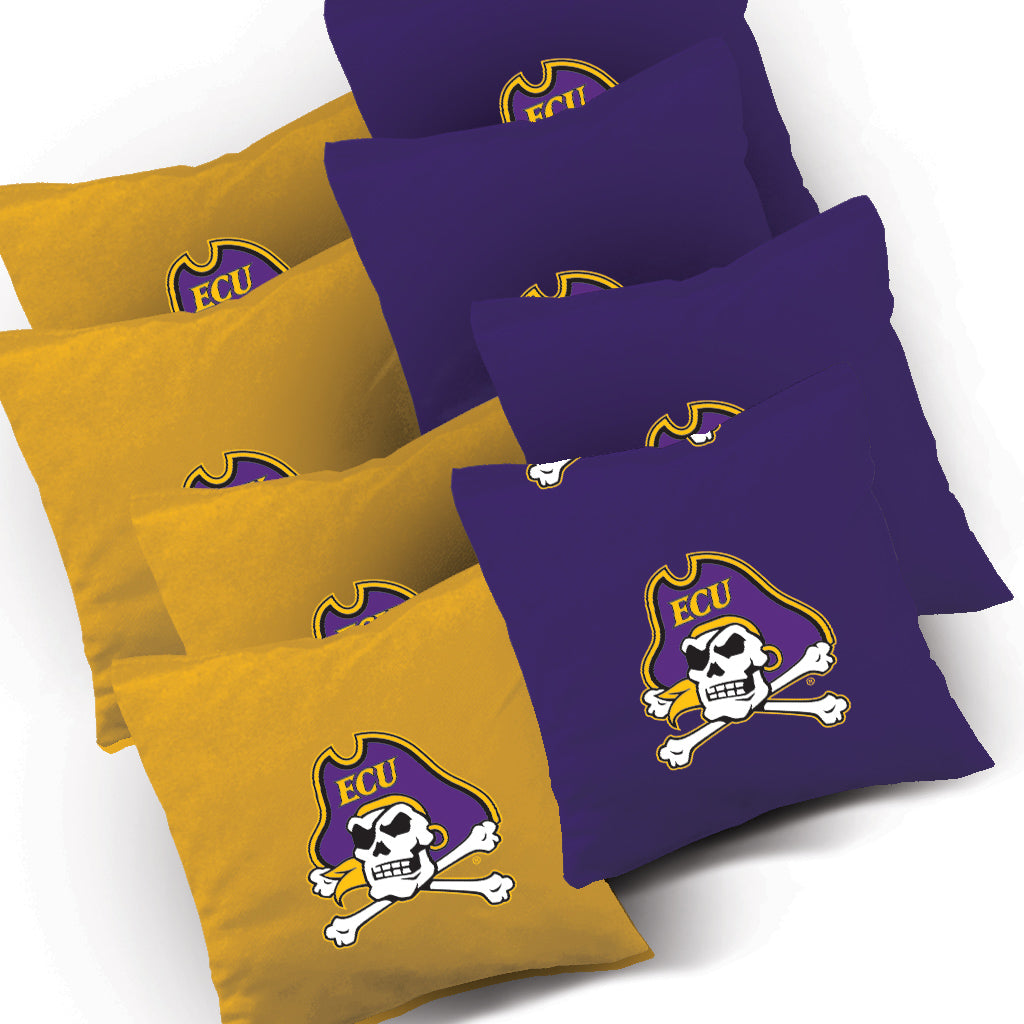 Set of 8 East Carolina Cornhole Bags