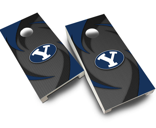 "BYU Swoosh" Tabletop Cornhole Boards