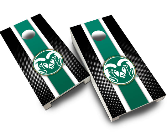 "Colorado State Striped" Tabletop Cornhole Boards