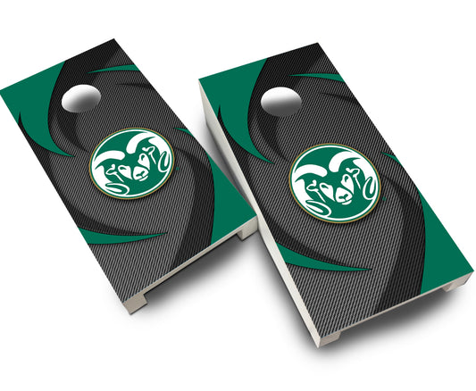 "Colorado State Swoosh" Tabletop Cornhole Boards