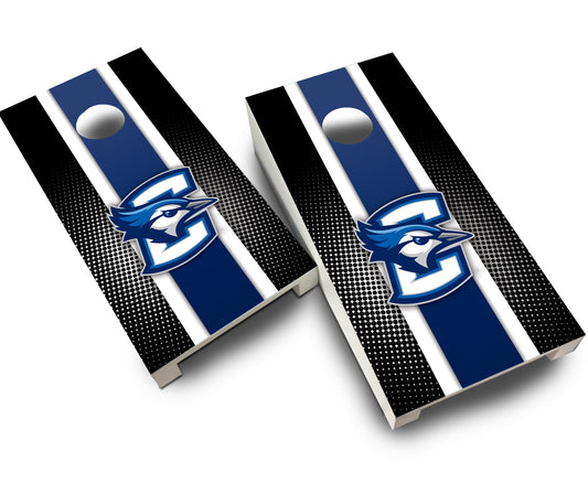 "Creighton Striped" Tabletop Cornhole Boards