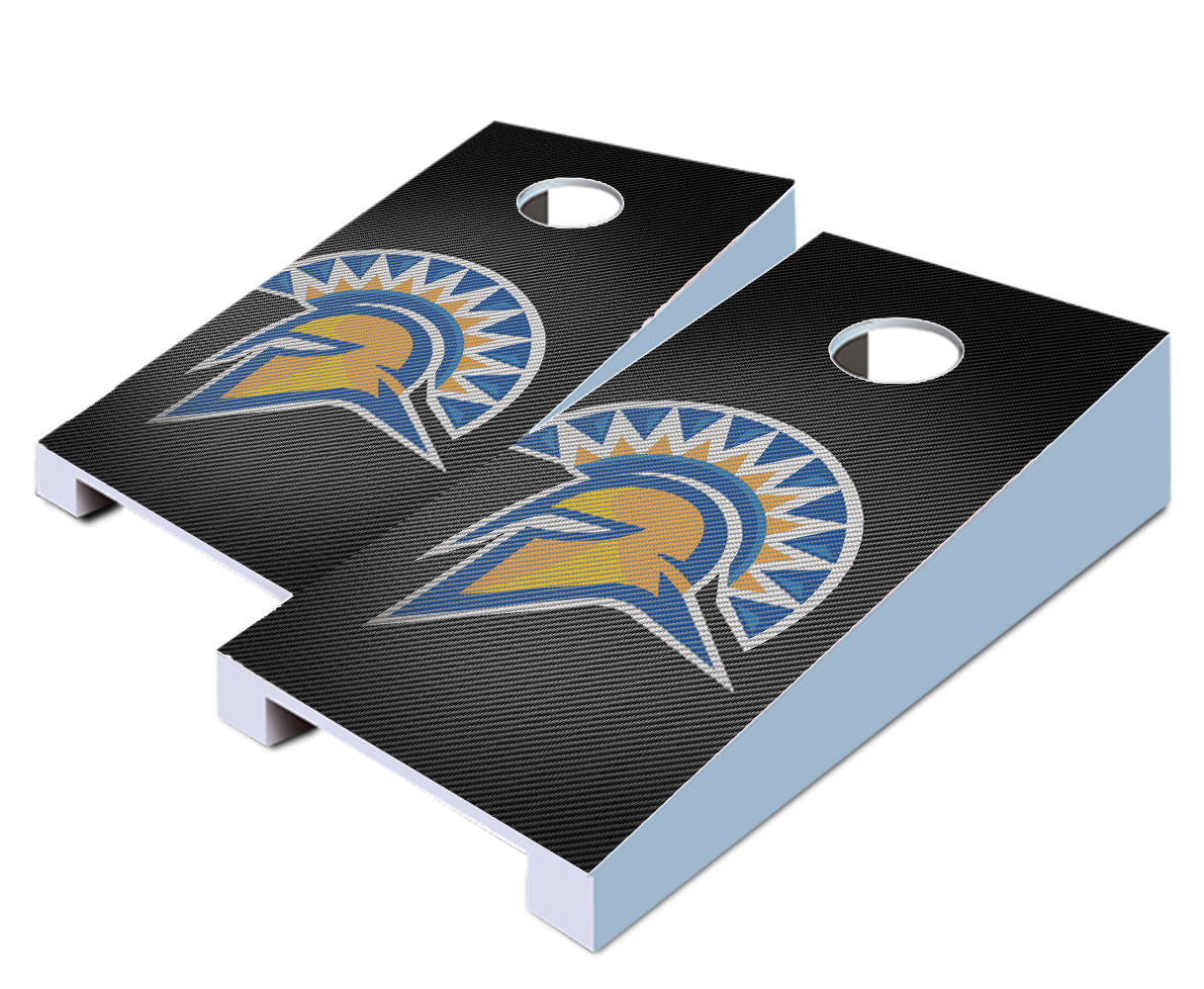 "San Jose State Slanted" Tabletop Cornhole Boards