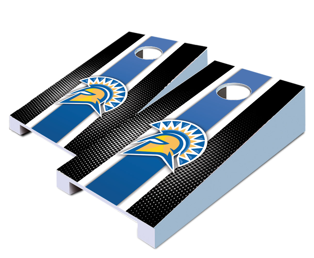 "San Jose State Striped" Tabletop Cornhole Boards